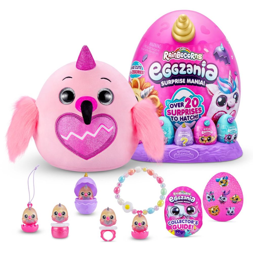 Плюшена играчка, Rainbocorns, Eggzania с изненади