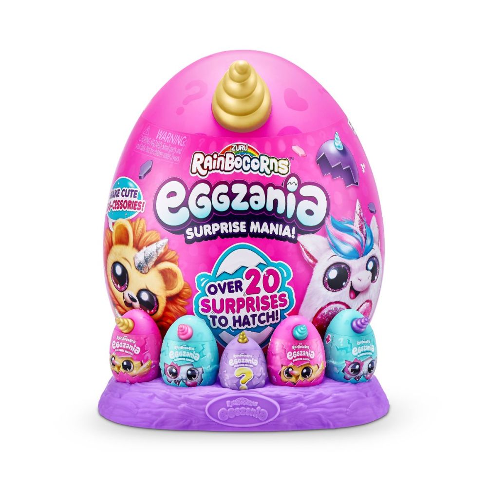 Плюшена играчка, Rainbocorns, Eggzania с изненади