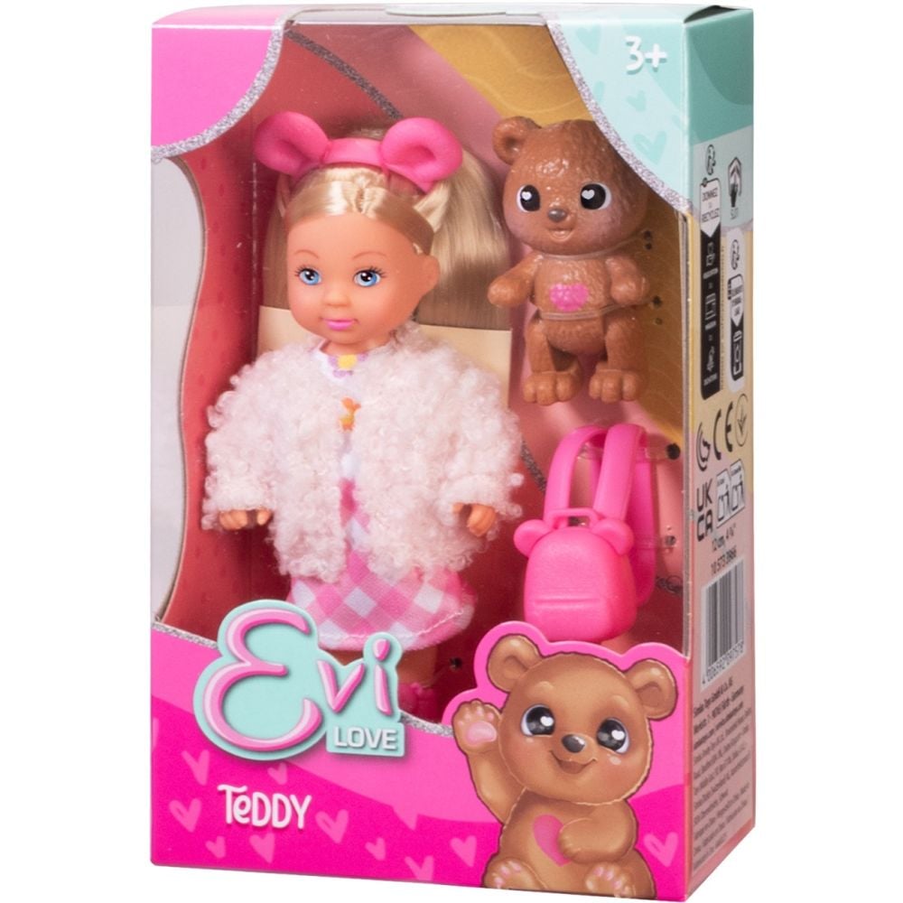 Кукла с пухкаво яке и мече, Evi Love, Teddy