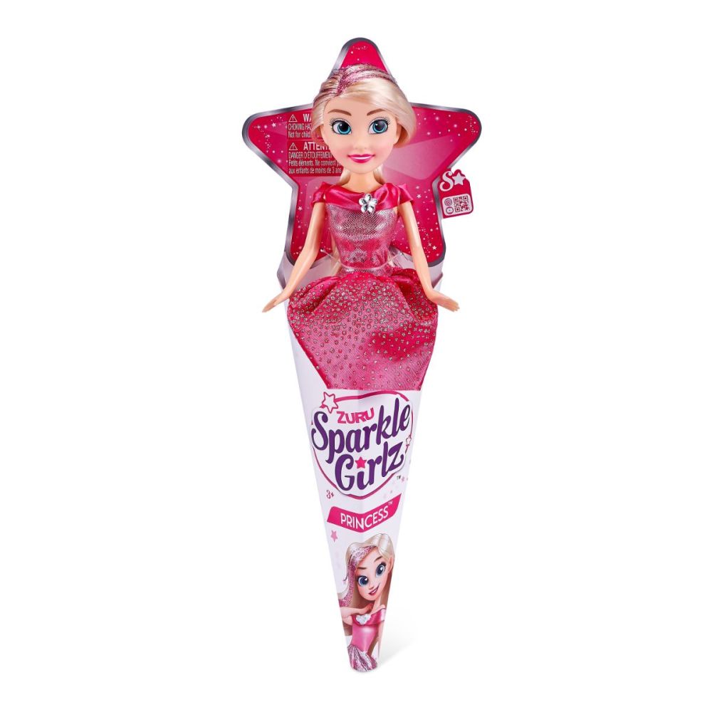 Кукла принцеса Sparkle Girlz, Розова, 27 см