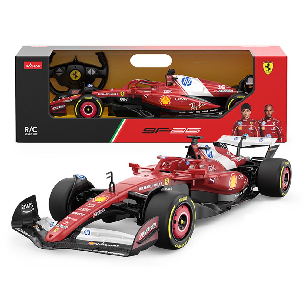 Количка с дистанционно управление, Rastar, Ferrari SF-25, 1:12