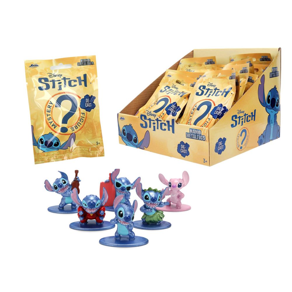 Метална фигурка изненада, Jada, Nano Disney Stitch, 4 см