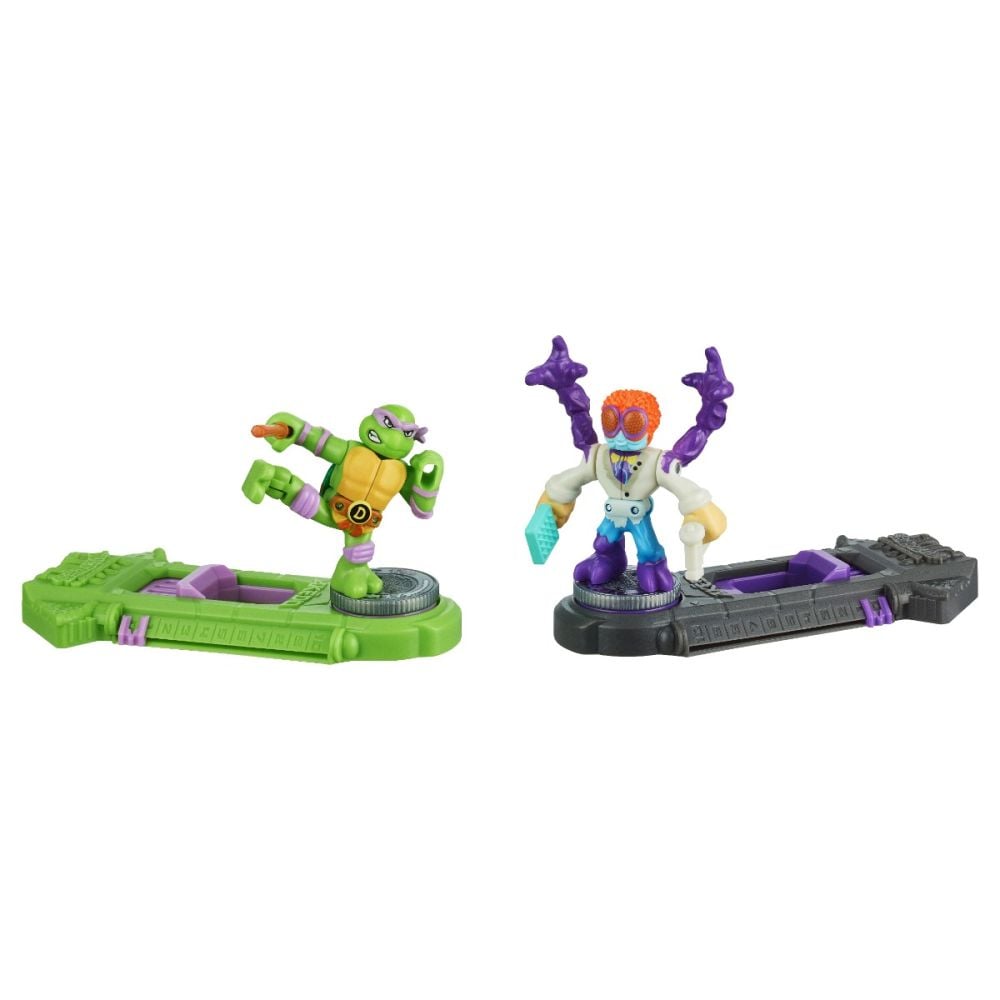 Комплект 2 фигурки Костенурките Нинджа, Akedo, Donatello Vs Baxter Stockman, S1