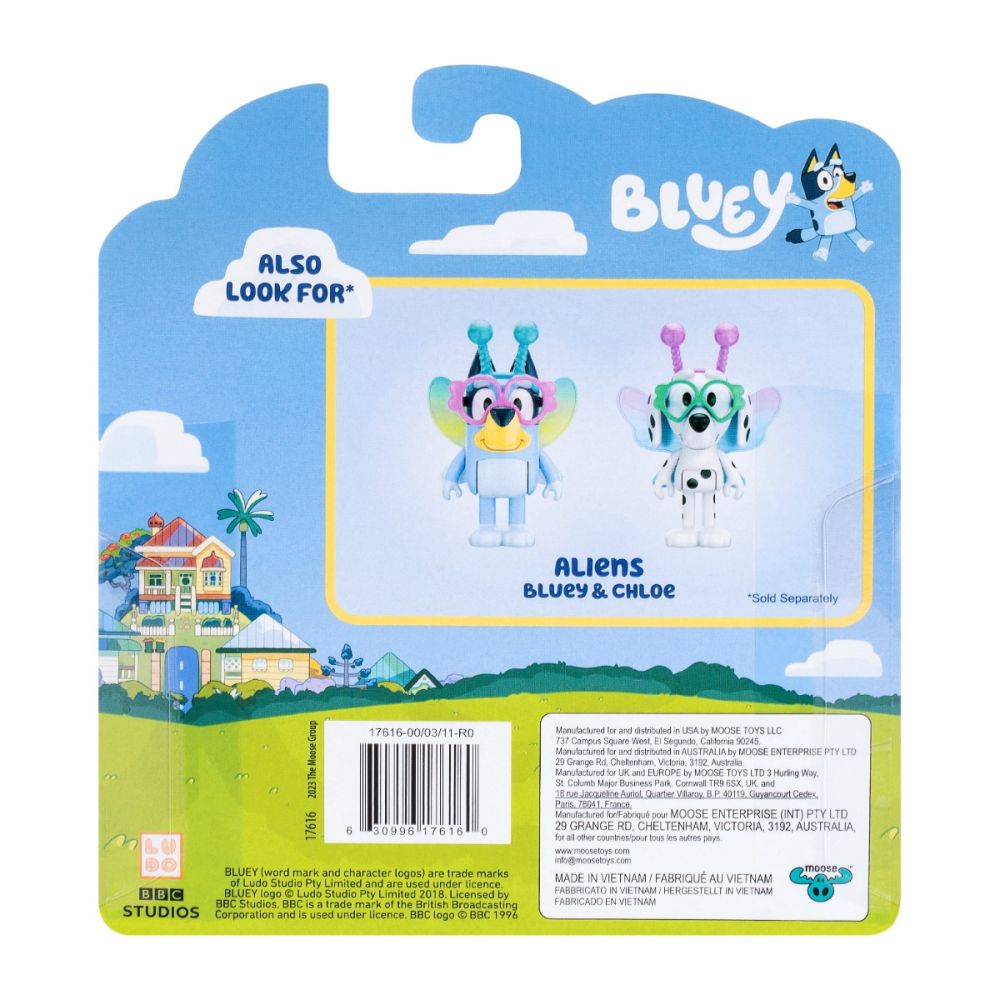 Комплект 2 фигурки, Bluey и Chloe, Aliens