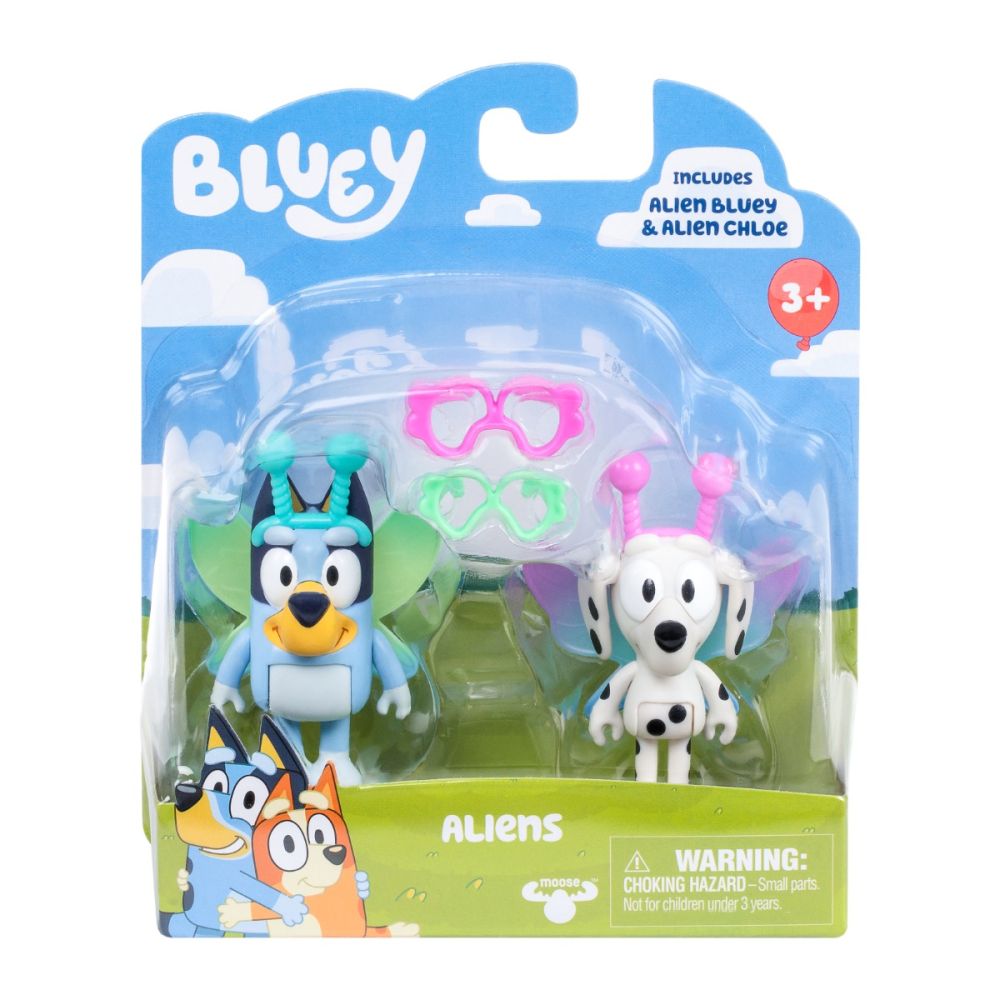 Комплект 2 фигурки, Bluey и Chloe, Aliens