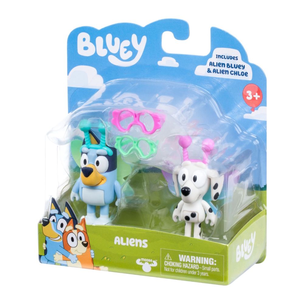 Комплект 2 фигурки, Bluey и Chloe, Aliens