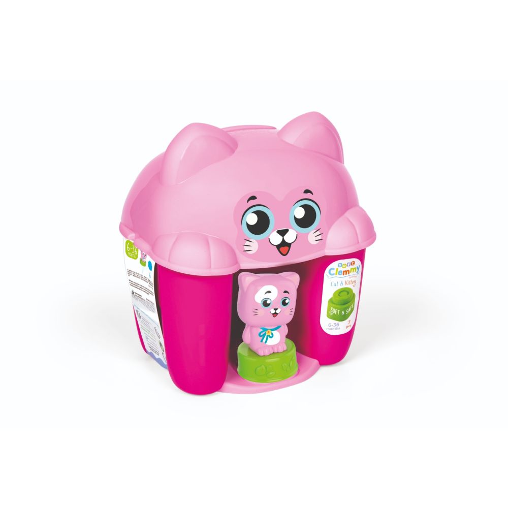 Мека играчка за бебета, Clementoni, Soft Clemmy, Коте