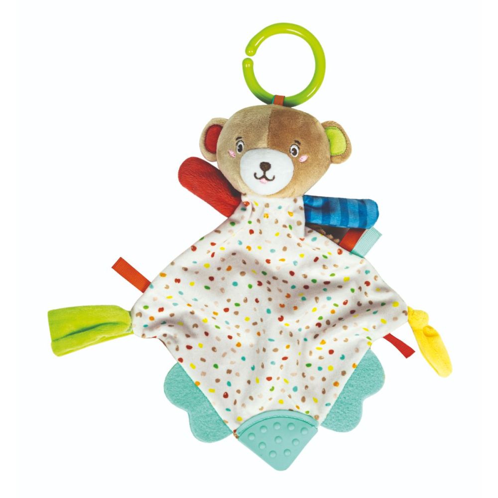 Текстилна играчка дрънкалка, Clementoni, Lovely Bear