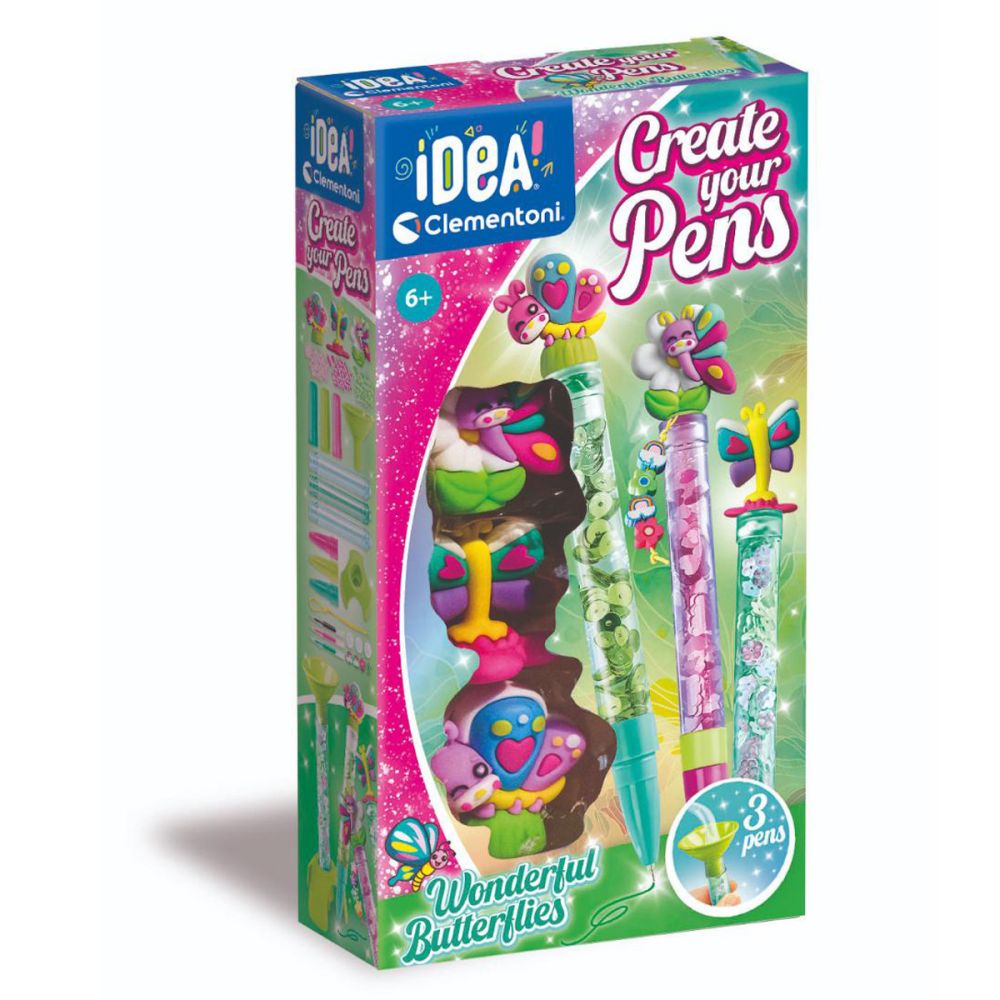 Комплект за създаване на 2 химикала, Clementoni Idea, Wonderful Butterflies