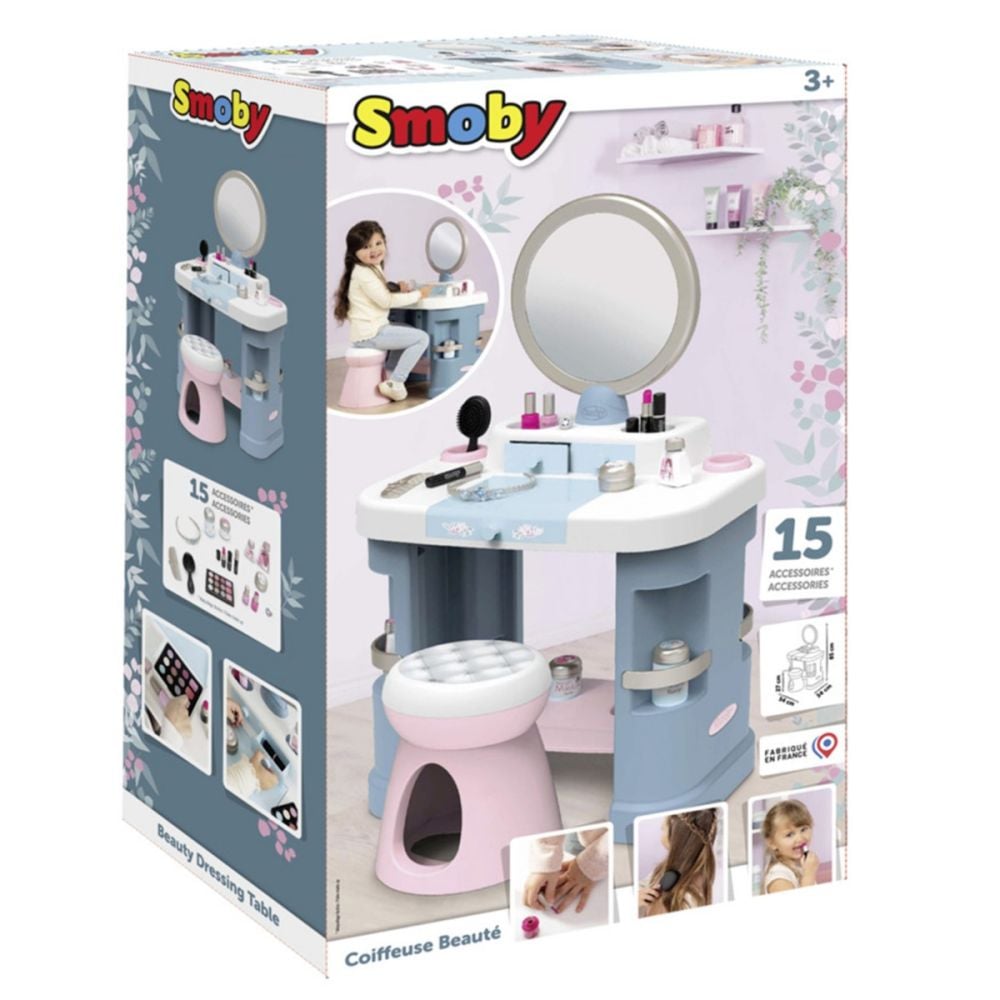 Масичка за грим, Smoby, My Beauty Dressing, 15 аксесоара