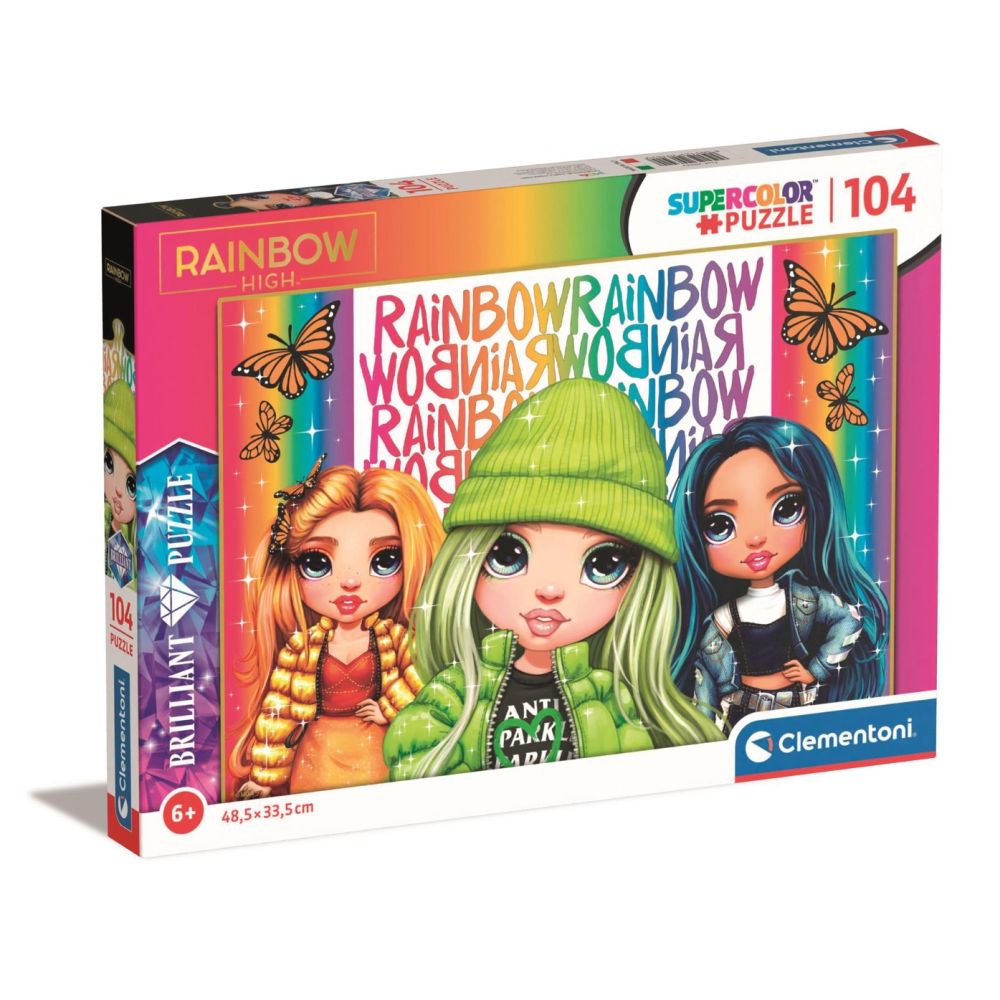 Пъзел Clementoni, Rainbow High Brilliant, 104 части