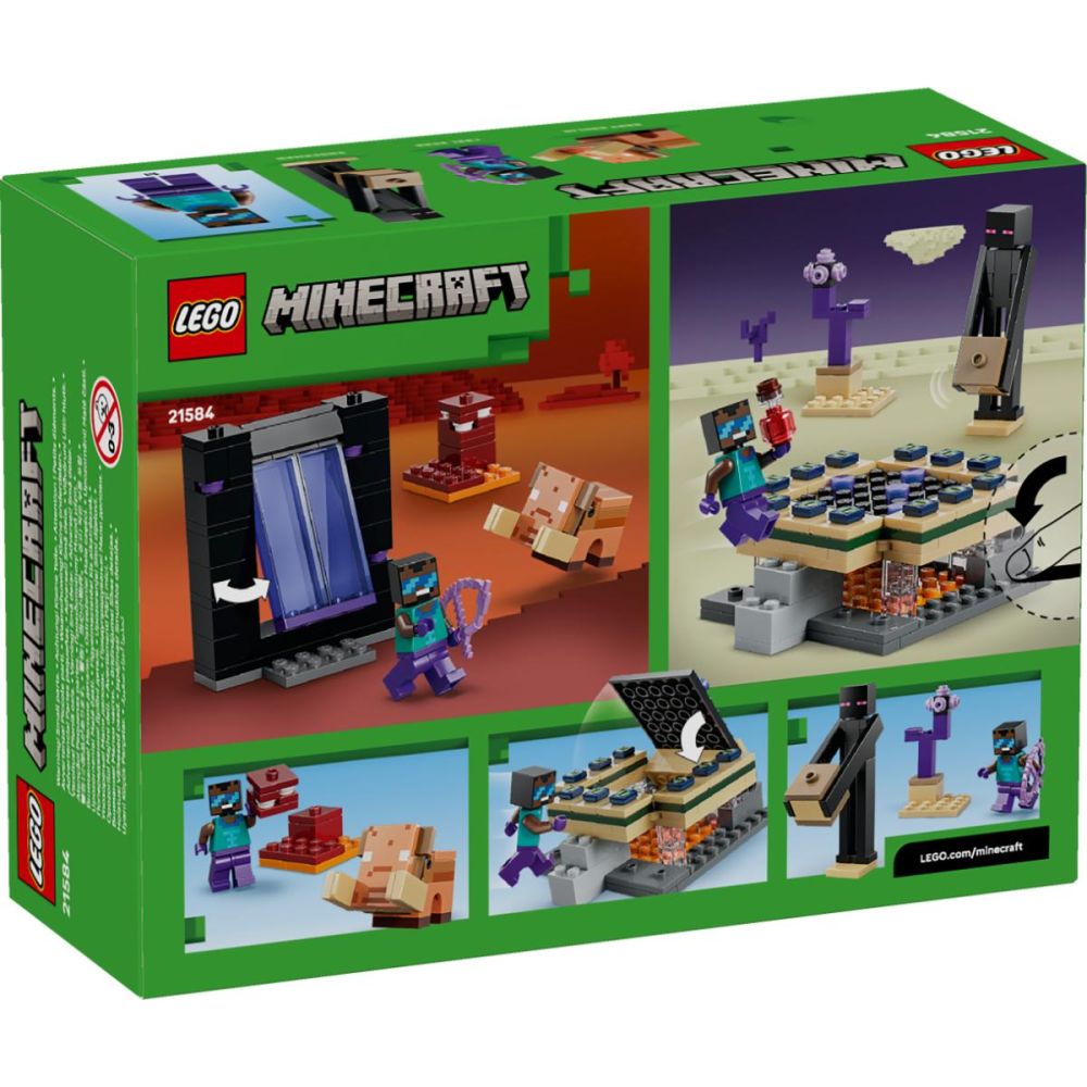 LEGO® Minecraft - Пътешествие през портала към Ада и Края (21584)