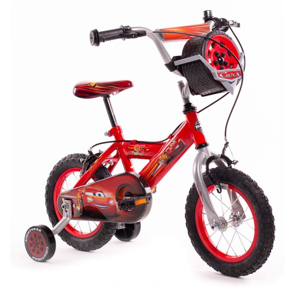 Велосипед с помощни колела, Huffy, Disney Cars, 12 инча