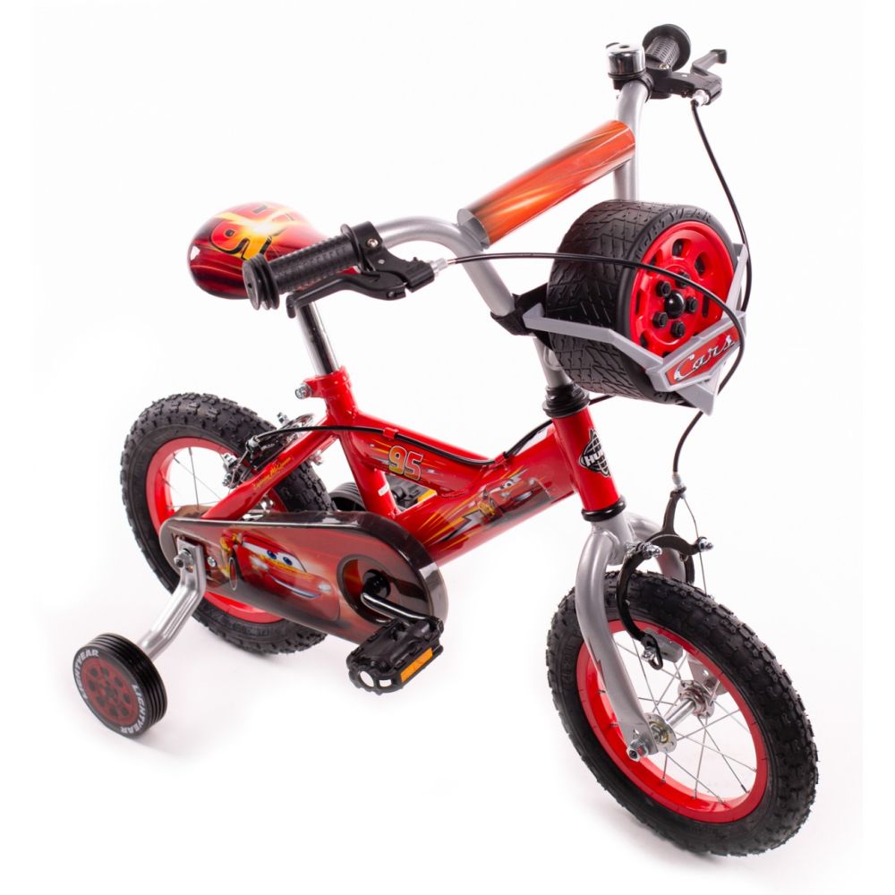 Велосипед с помощни колела, Huffy, Disney Cars, 12 инча