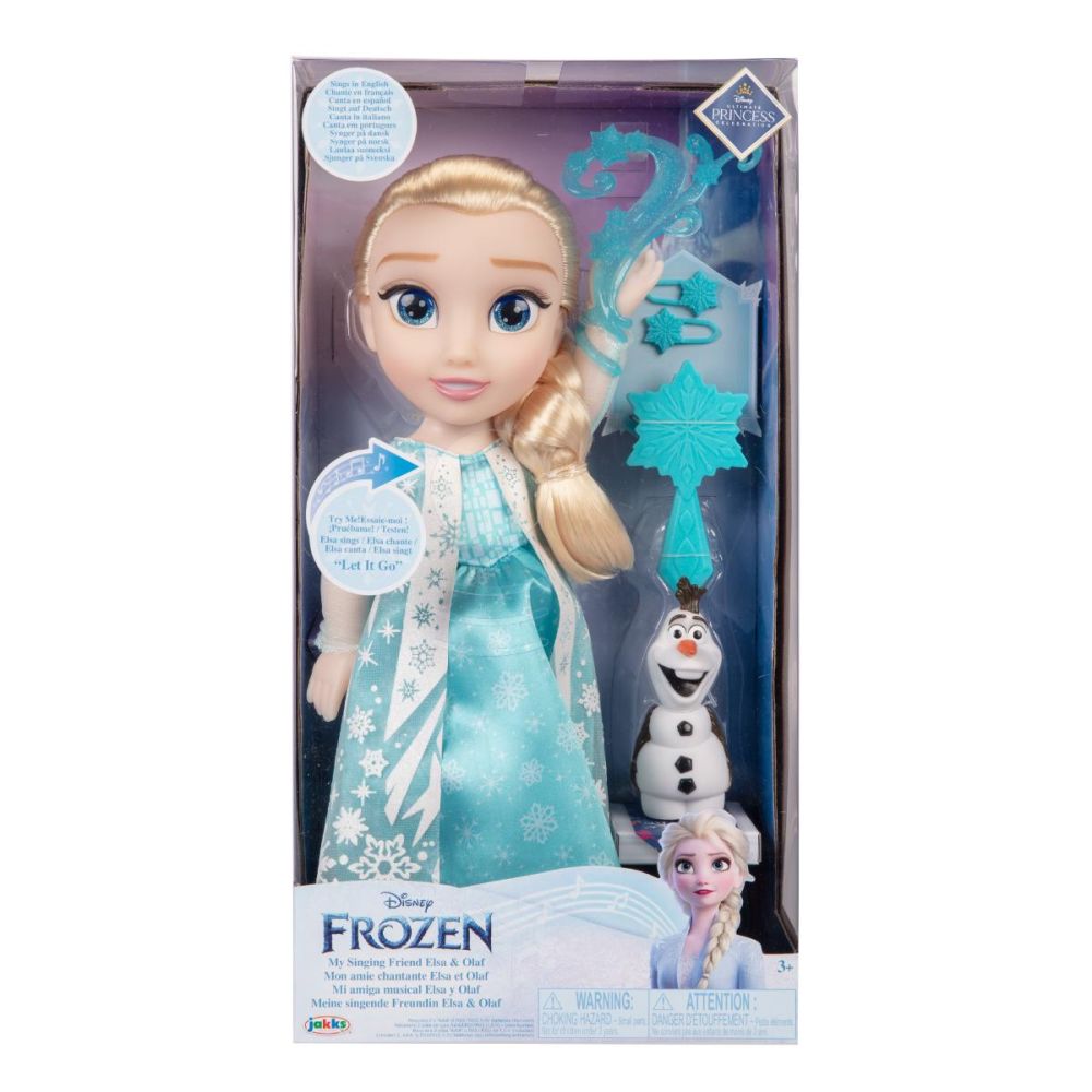 Кукла със звуци, Disney Frozen, Elsa, 38 cm