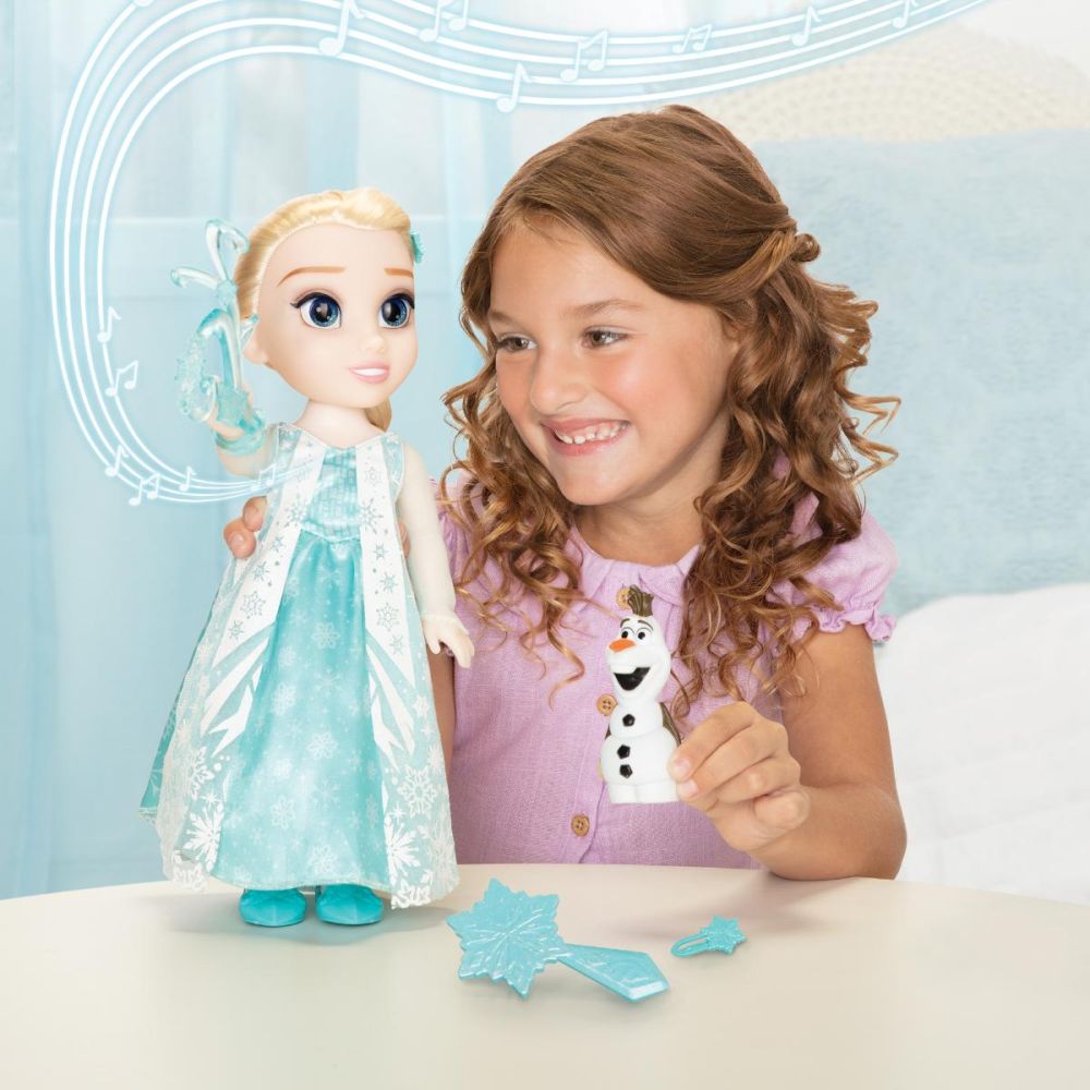 Кукла със звуци, Disney Frozen, Elsa, 38 cm