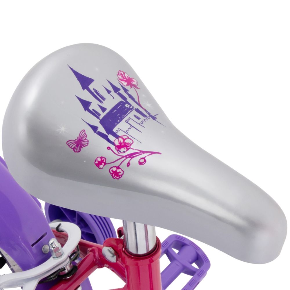 Велосипед с помощни колела, Huffy, Disney Princess, 14 инча, Розов