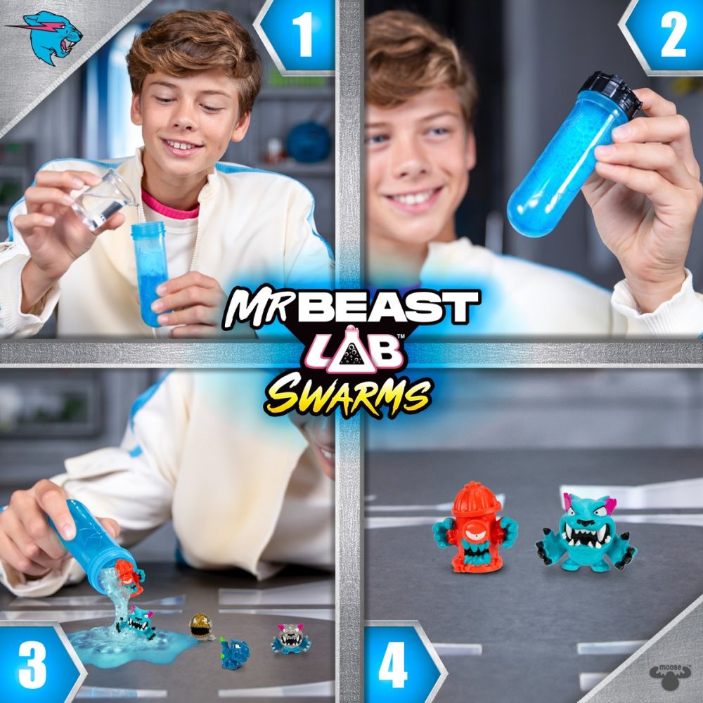 Комплект мистериозни експерименти, MrBeast Lab Swarms, 2 фигурки