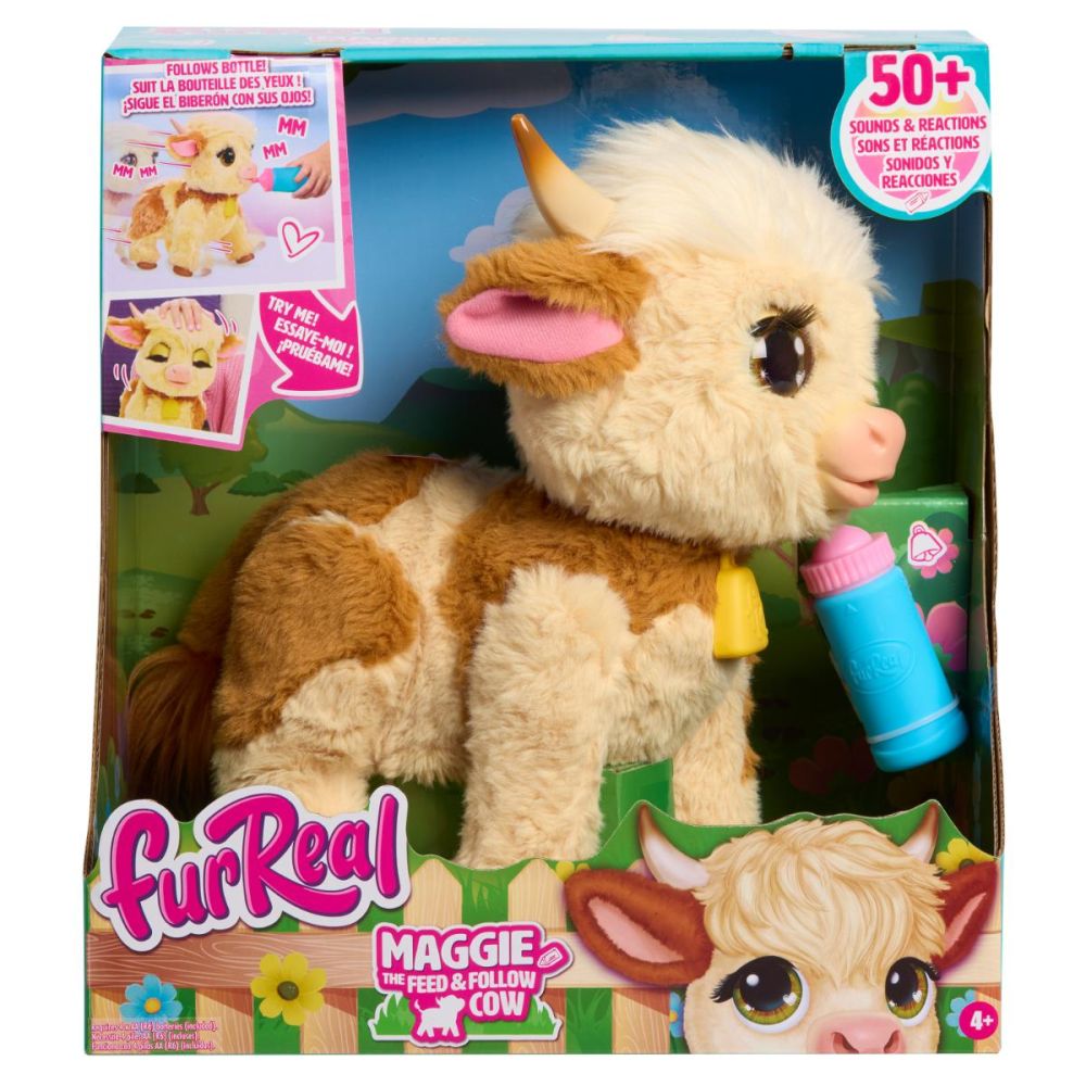 Интерактивна плюшена играчка, FurReal, Maggie The Feed & Follow Cow