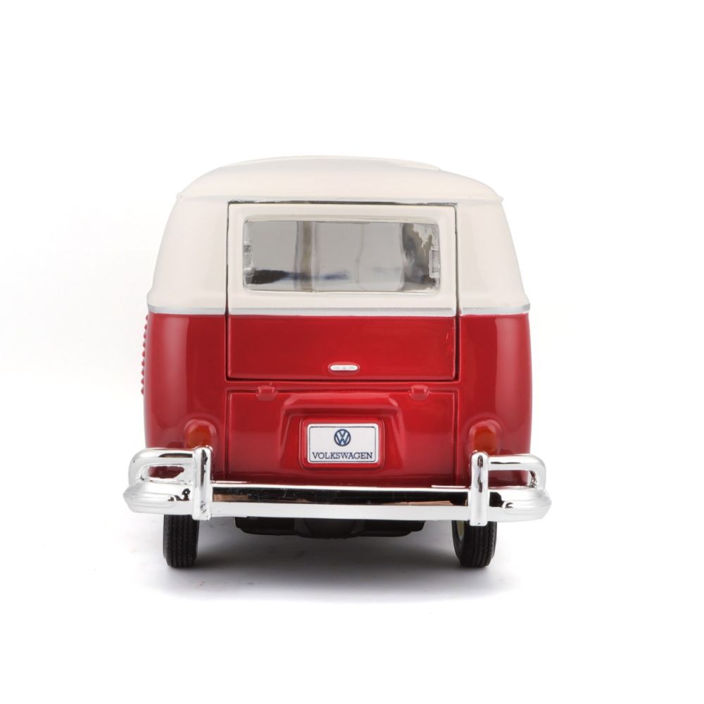 Метална количка, Maisto, Volkswagen Van Samba, 1:25, Червена