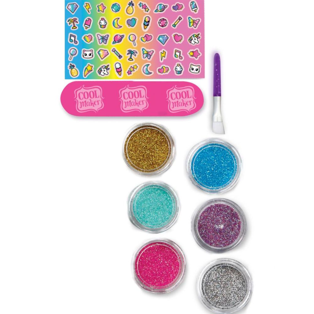 Комплект за маникюр с блясък, Cool Maker, Go Glam Glitter Nails