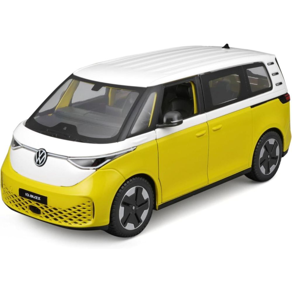 Метална количка, Maisto, Volkswagen ID Buzz, Жълта, 1:24