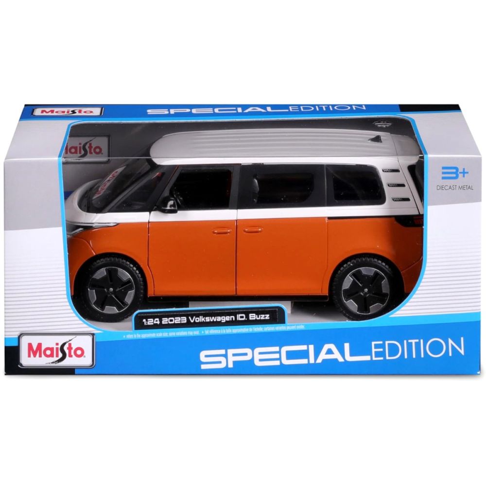 Метална количка, Maisto, Volkswagen ID Buzz, Оранжева, 1:24