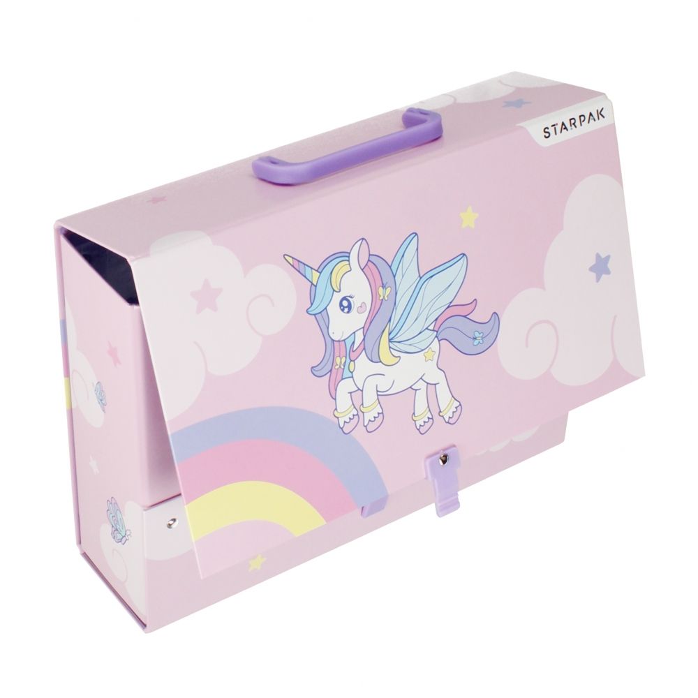 Папка с дръжка A4, Starpak, Unicorn