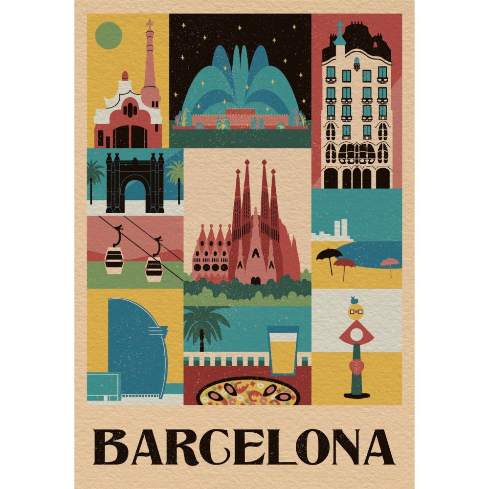 Пъзел Clementoni, Style in the City Barcelona, 1000 части