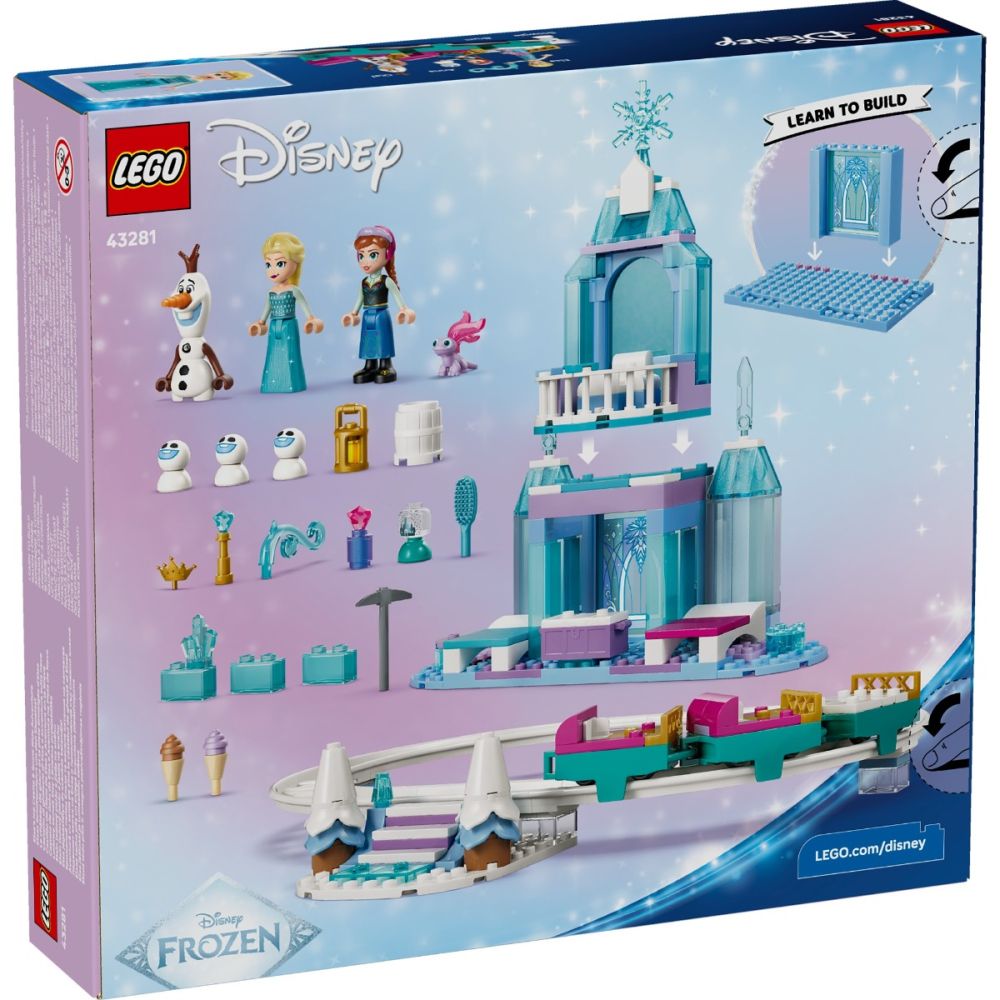 LEGO® Disney Princess - Леденият замък на Елза и приключение със снежно влакче (43281)