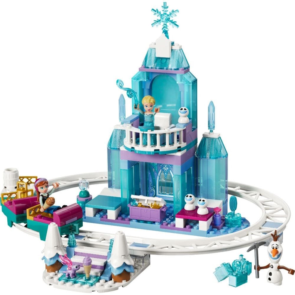 LEGO® Disney Princess - Леденият замък на Елза и приключение със снежно влакче (43281)