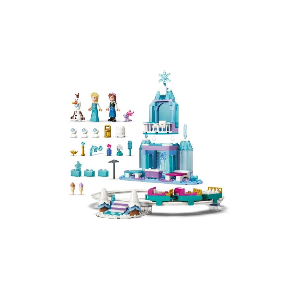 LEGO® Disney Princess - Леденият замък на Елза и приключение със снежно влакче (43281)