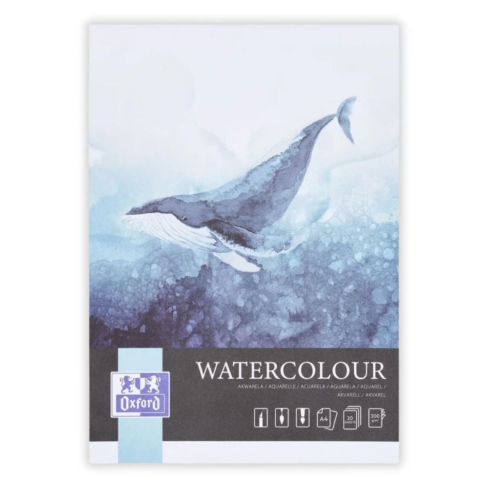 Блок за рисуване A4 Watercolour, Herlitz, Oxford Colectia Artistic, 20 листа