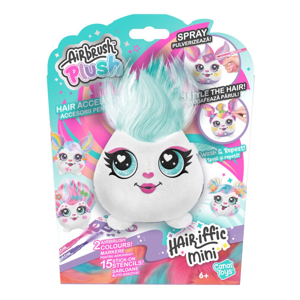Плюшена играчка за оцветяване, Airbrush Plush, Mini Hair-iffic