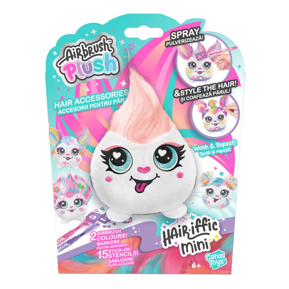 Плюшена играчка за оцветяване, Airbrush Plush, Mini Hair-iffic