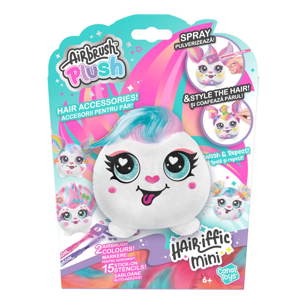 Плюшена играчка за оцветяване, Airbrush Plush, Mini Hair-iffic