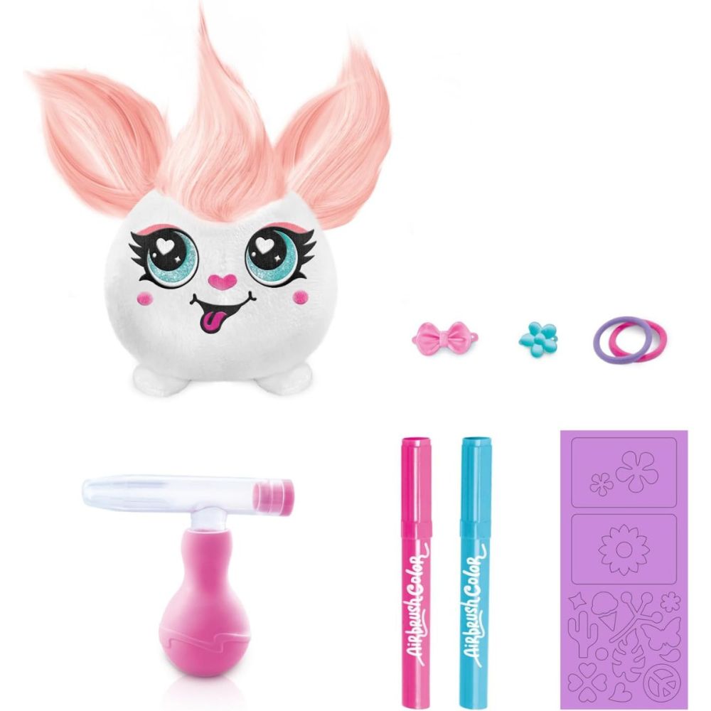Плюшена играчка за оцветяване, Airbrush Plush, Mini Hair-iffic