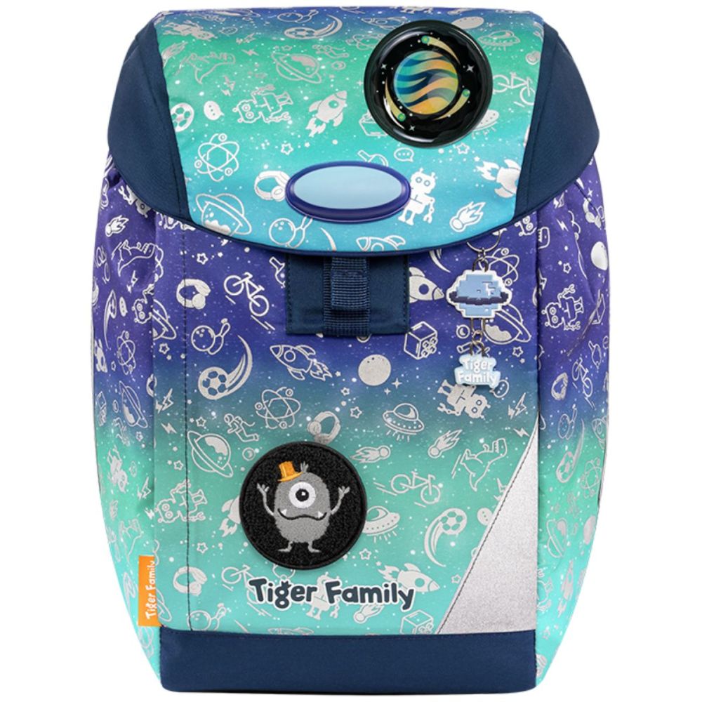 Раница, необорудвана Eggie, Tiger Family, модел Space Things Go Green
