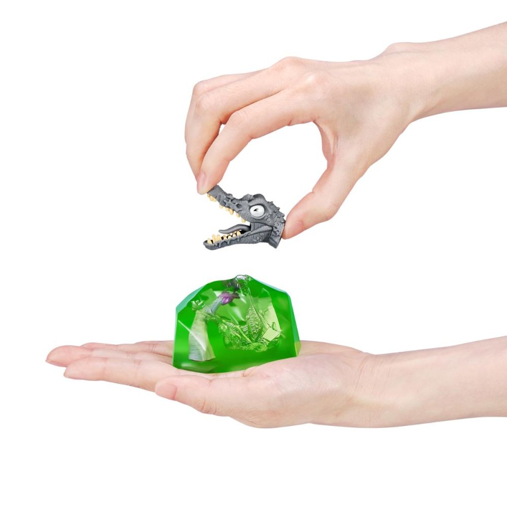 Фигурка изненада в яйце, Smashers, Dino Jurassic Light-Up, Сива