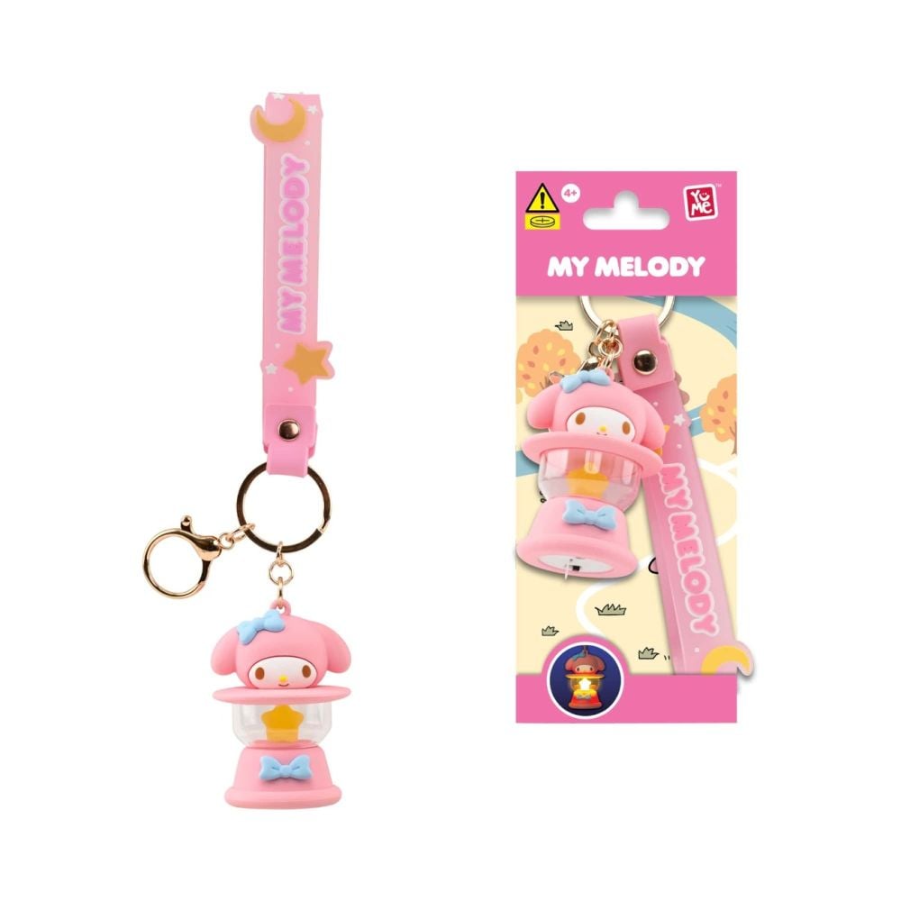 Ключодържател със светлини и каишка, Hello Kitty and Friends, Camping Lamp Series, My Melody