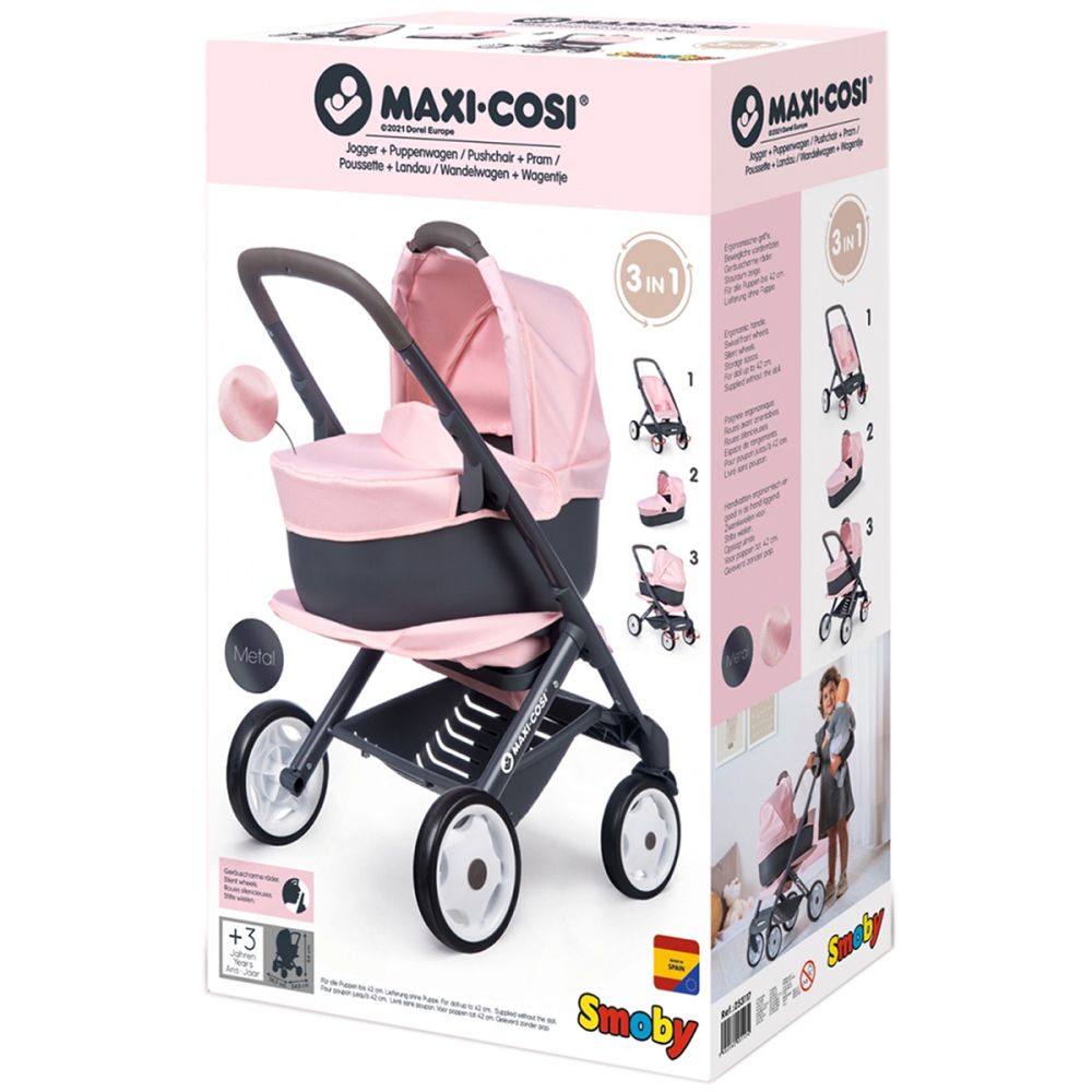 Количка за кукли 3 в 1, Smoby, Maxi Cosi