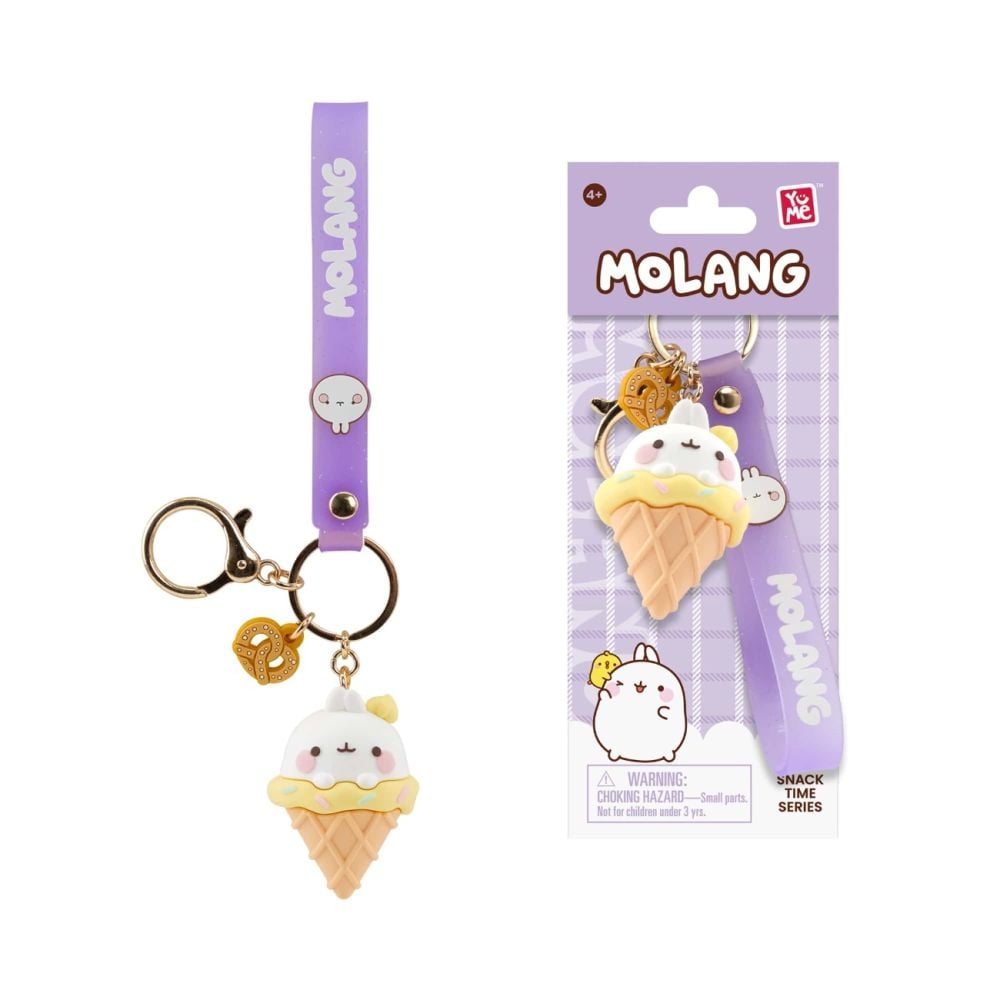 Ключодържател с висулка и каишка, Yume, Molang, Snack Time Series