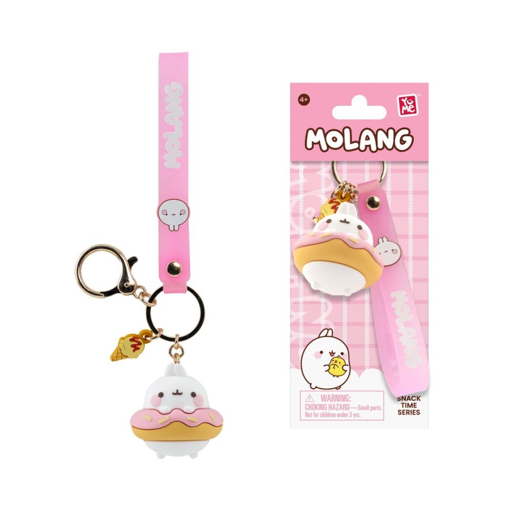 Ключодържател с висулка и каишка, Yume, Molang, Snack Time Series