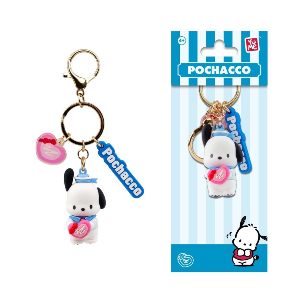 Ключодържател с висулка и каишка, Yume, Hello Kitty and Friends, Tea Party Series, Pocaccho