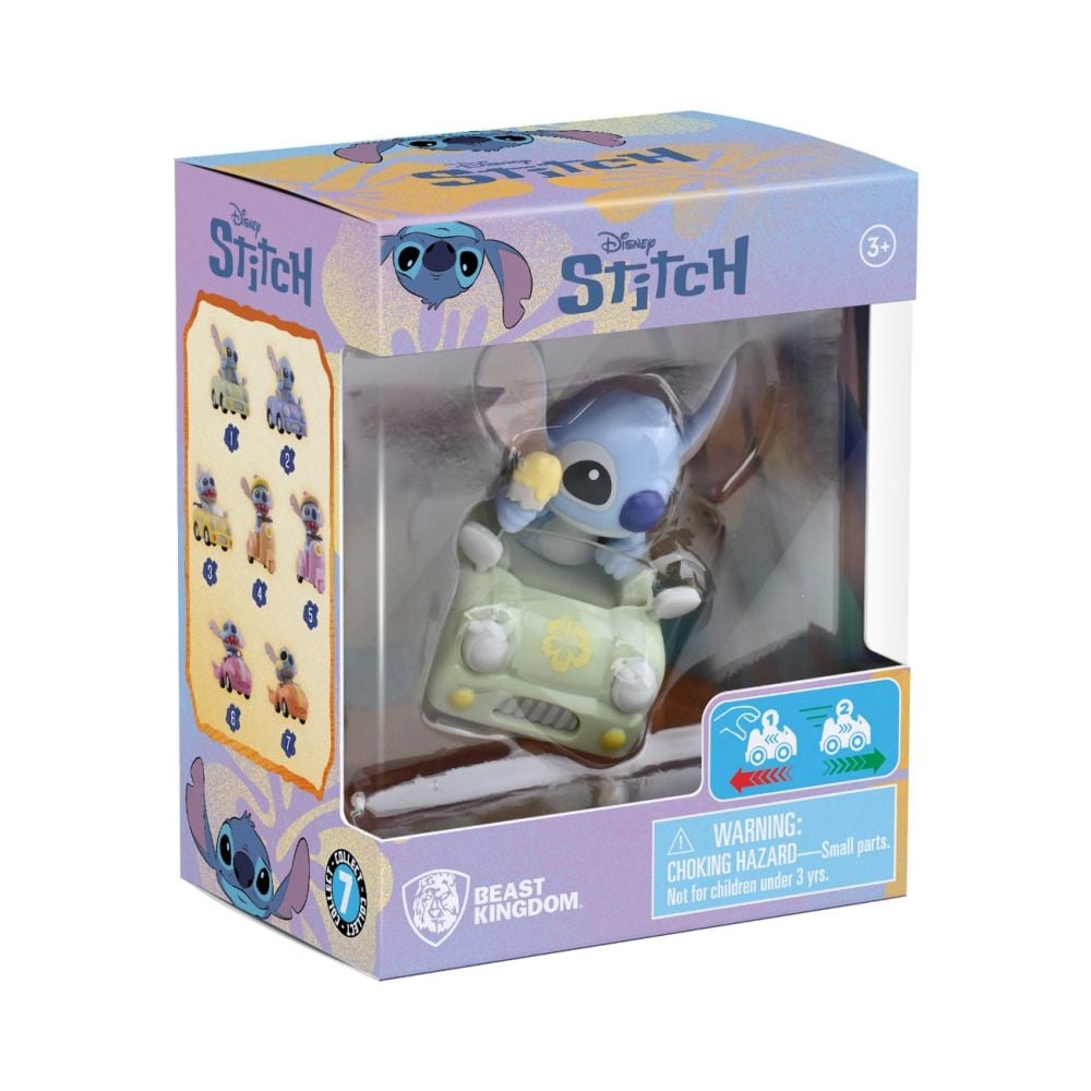 Фигурка с превозно средство, Yume, Disney Stitch, Zoom Hero S2