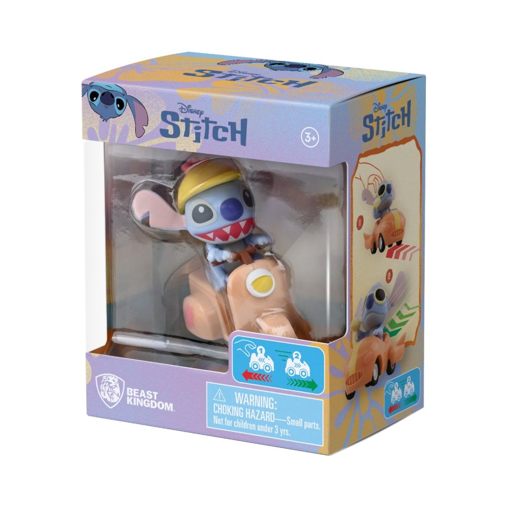 Фигурка с превозно средство, Yume, Disney Stitch, Zoom Hero S2