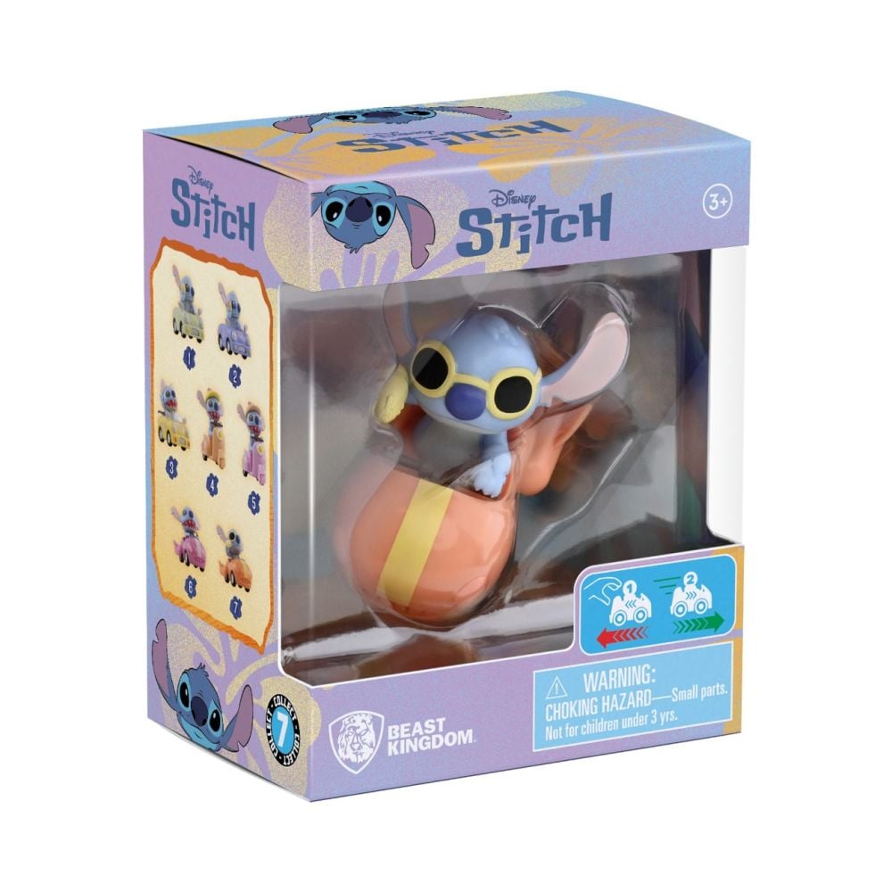Фигурка с превозно средство, Yume, Disney Stitch, Zoom Hero S2