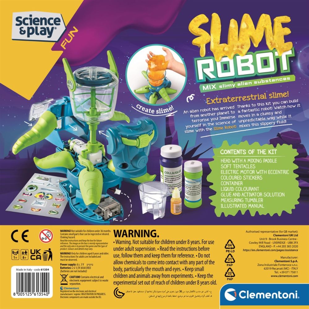 Образователен комплект за игра Clementoni - Слайм Робот