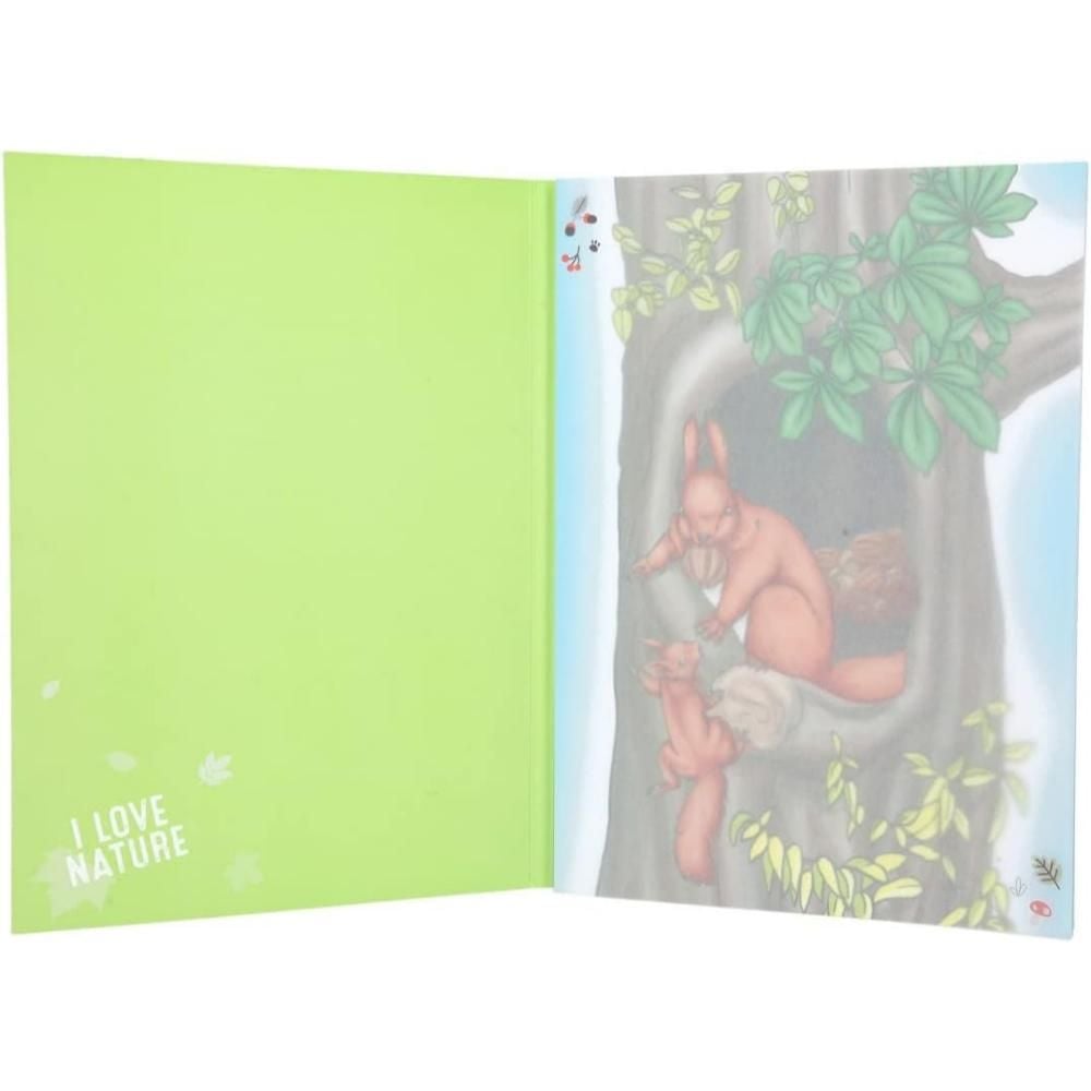 Книжка за оцветяване и копиране Depesche, Wildlife