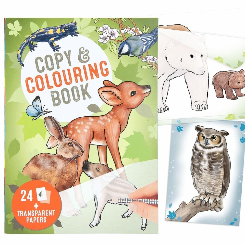 Книжка за оцветяване и копиране Depesche, Wildlife